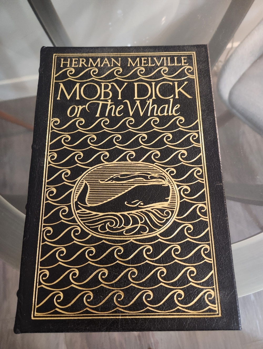 Moby Dick or The Whale Hardcover Decorative Book - Black & Gold